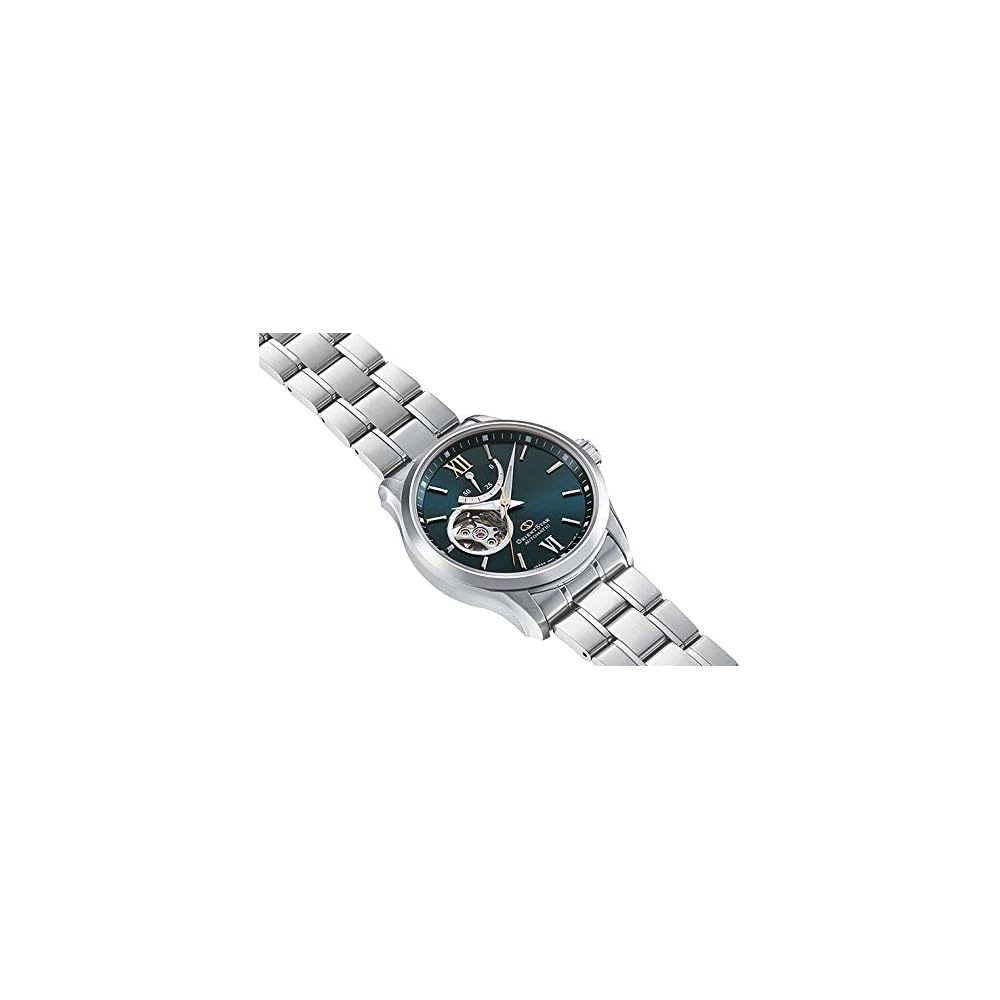 Orient Star Automatic Mechanical Watch Semi-Skeleton Open Heart Men's Green 2-Year Warranty