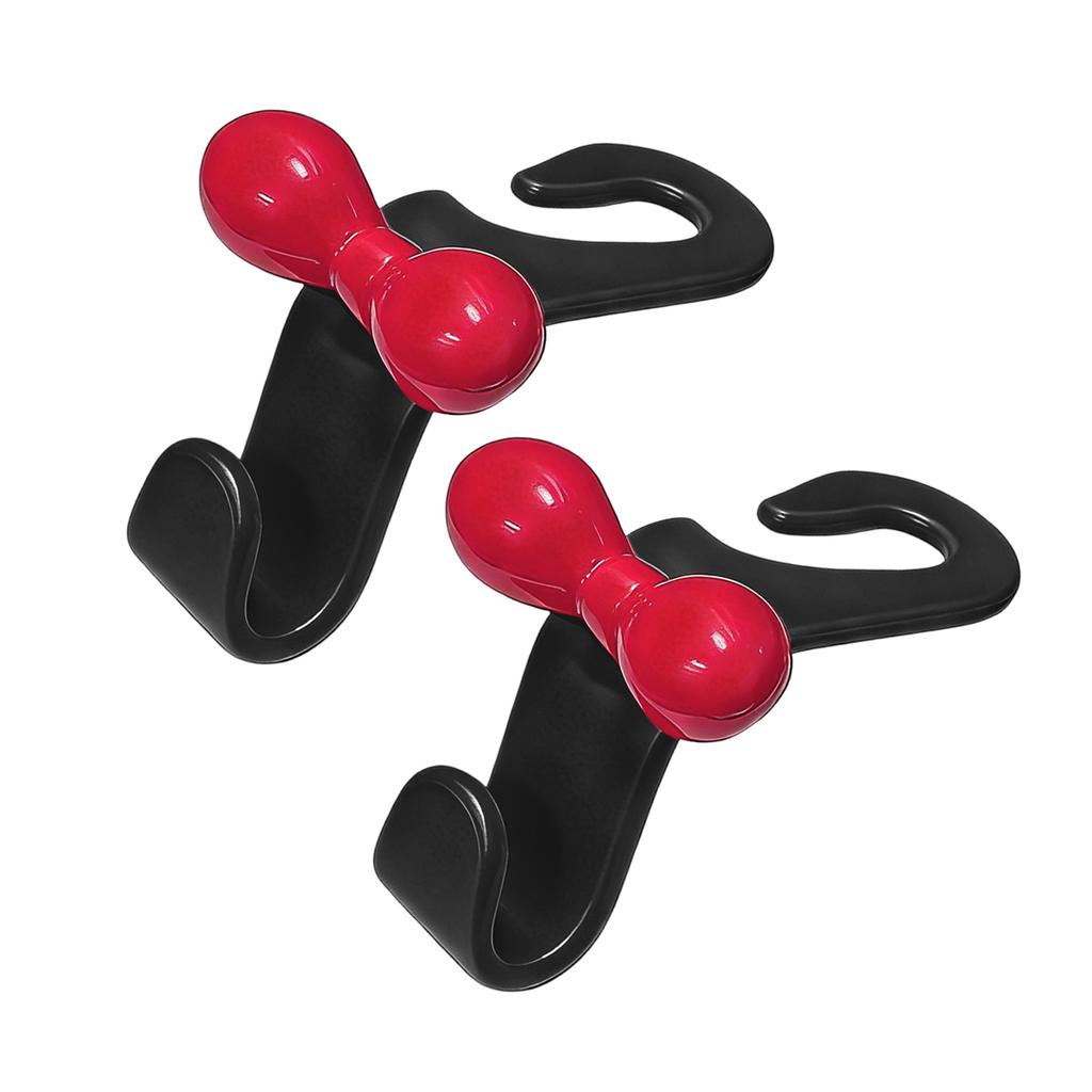 Pack of 2 Practical Multipurpose Rear Seat Car Hook Bowknot Design Easy Install for Storage Organizer and Decoration