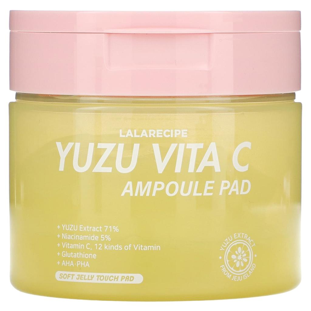 Yuja Vita C Ampulle Pad, Aufhellende Schönheitsmaske, 80 Stück, 150 ml (5.07 fl oz)