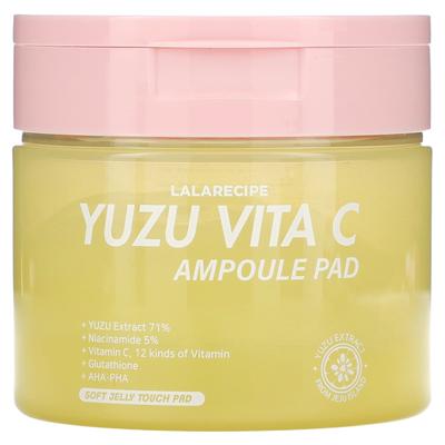 Yuja Vita C Ampoule Pad, Illuminating Beauty Mask, 80 Sheets, 150Ml (5.07Fl Oz)