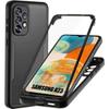 Protective Case for Samsung A23 5G Shockproof Full Coverage Black Border Semi-rigid