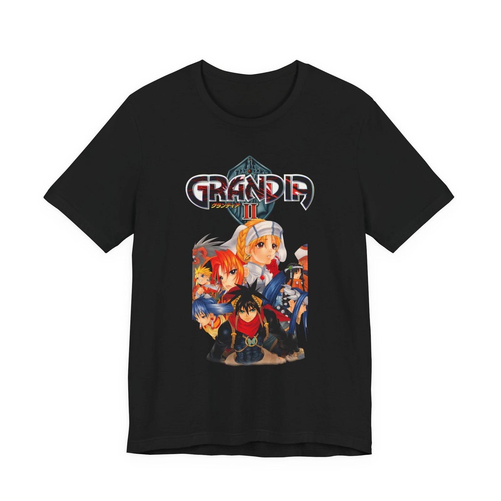 

Grandia 2 Dreamcast JRPG 2000s Retro Style Art Unisex Jersey Short Sleeve Tee S