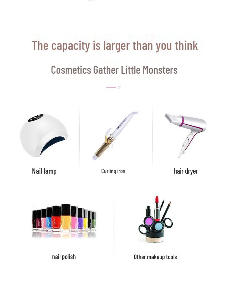 Professional Makeup Artist Trolley Case: Large Capacity Storage with Lock for Makeup, Nail, and Tattoo Tools.