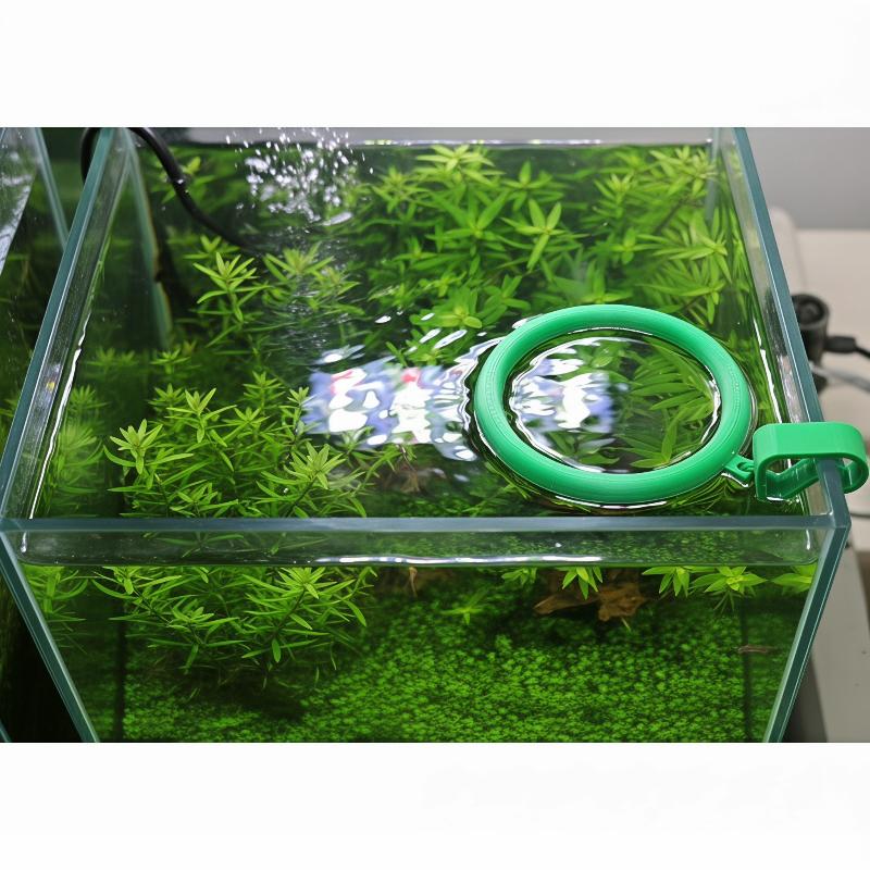Aquarium Anti-Scatter Feeding Ring Adaptive to Water Levels Ideal for Fish Feeding