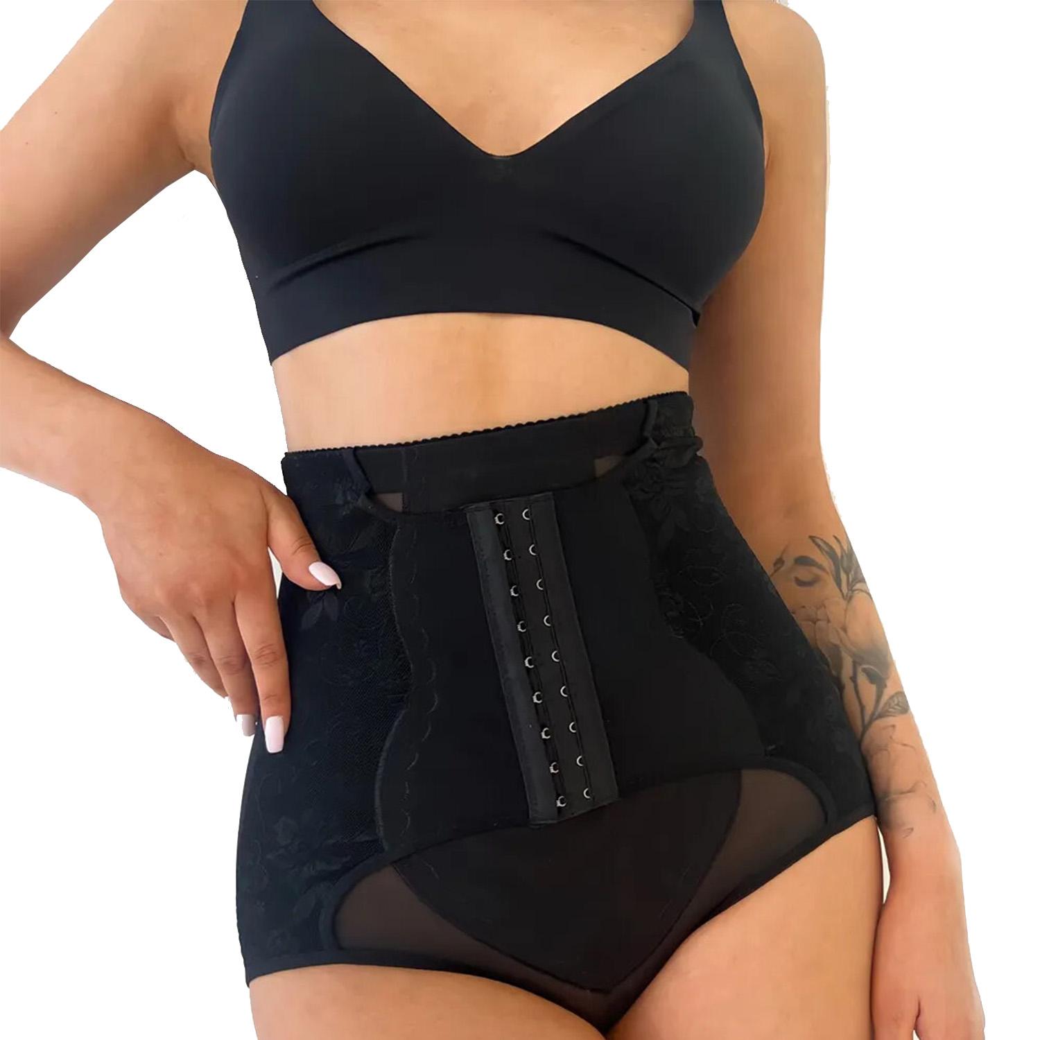 

Женские трусики для подтяжки живота, корректирующее белье, бесшовный тренажер для талии, корректирующее белье, трусики с поясом, нижнее белье 2XL чёрный