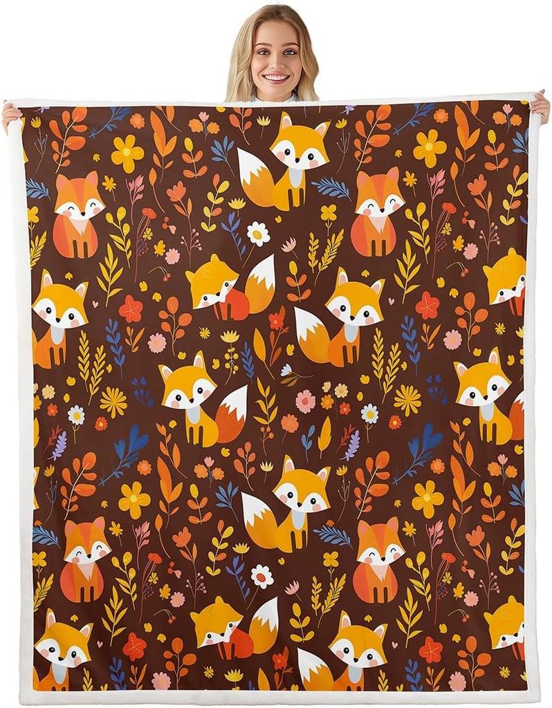 Feen- und Blumenmuster-Decke Weicher Flanell-Überwurf Kinderzimmer-Dekoration Magisches Fantasy-Thema Bettwäsche für Mädchen Kinderzimmer