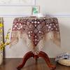 European Embroidery Tea Table Tablecloth Lace Dining Table Cloth Cover Cloth Bedside Table Glass Gauze Round Table Multi-purpose Cover Cloth