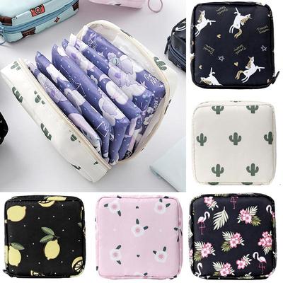 Women Tampon Storage Bag Waterproof Mini Sanitary Napkin Toiletry Bag Travel Cosmetic Bag Makeup Pouch Data Cable Women's Bag