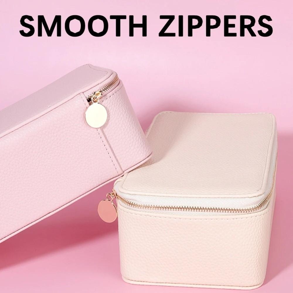 Dustproof Jewelry Display Box Organizer Jewelry Organiser Box Portable PU Jewelry Box  Travel