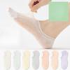 Women's Boat Socks, Thin Summer Breathable and Sweat-absorbing, Shallow-mouthed Invisible Anti-odor Short Socks, Ultra-thin Mesh Cotton Socks