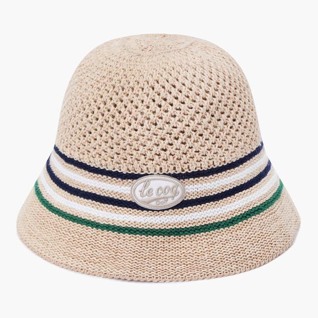 LECOQ GOLF Women'S Color Knit Bucket Hat Beige Gr122Lcp22