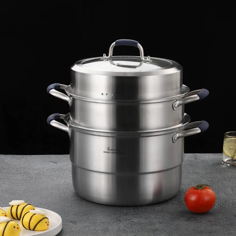 BLS 28cm Penguin 3-Layer Steel Steamer