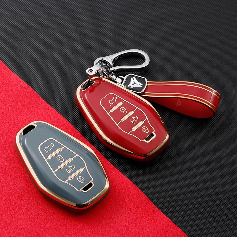Buy Soft TPU Car Remote Key Case Cover Shell Holder Auto Keychain For
