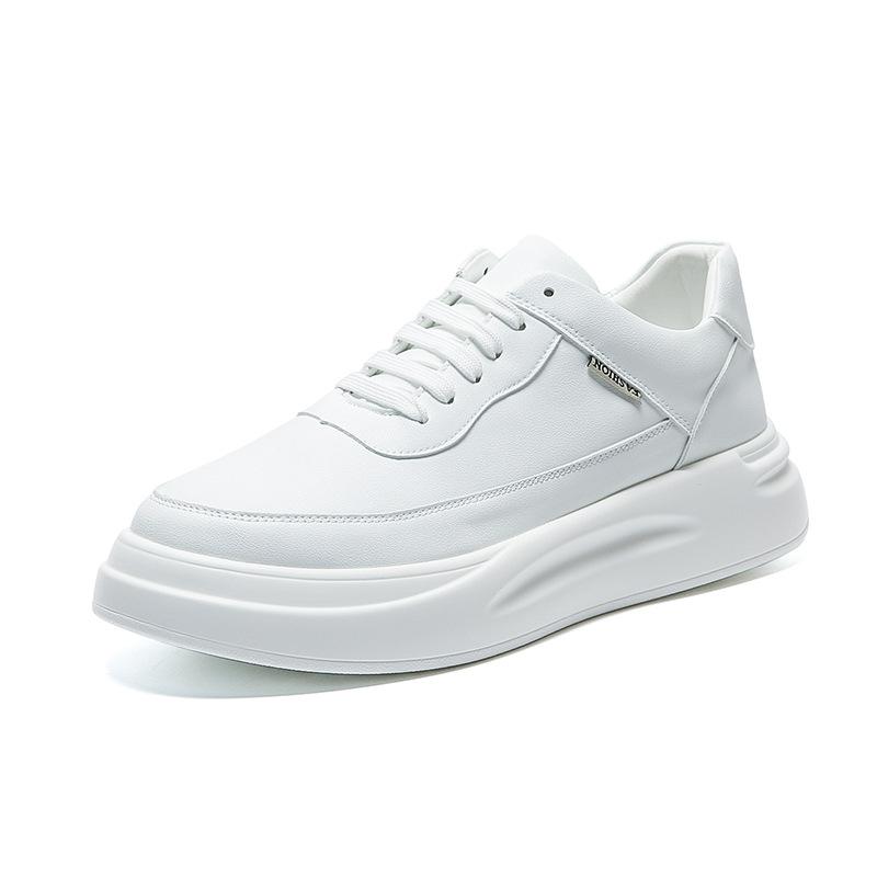 Pánské jarní a podzimní boty na prkno s nízkým svrškem, malé bílé boty, prodyšné sportovní a volnočasové boty se silnou podrážkou, pánské boty, trendy značka pro mládež