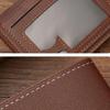 Men Wallet Faux Leather Solid Color Vintage Large Capacity Multi Pockets Portable Foldable Coin Changes Storage Purse Card Adult Sex Wear CLE