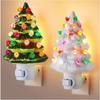 Colorful Bedside Lamp with ON/Off Switch Festival Lamp Fahion Christmas Tree Night Light