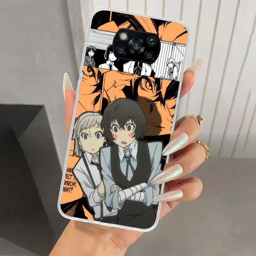 Bungo Stray Dogs Manga Phone Case for Xiaomi Poco X5 X6 X7 Pro F7 Ultra M7 Redmi 15 15C 13 13C 12 12C 10 10A 10C 9 9A 9C 9T Shel