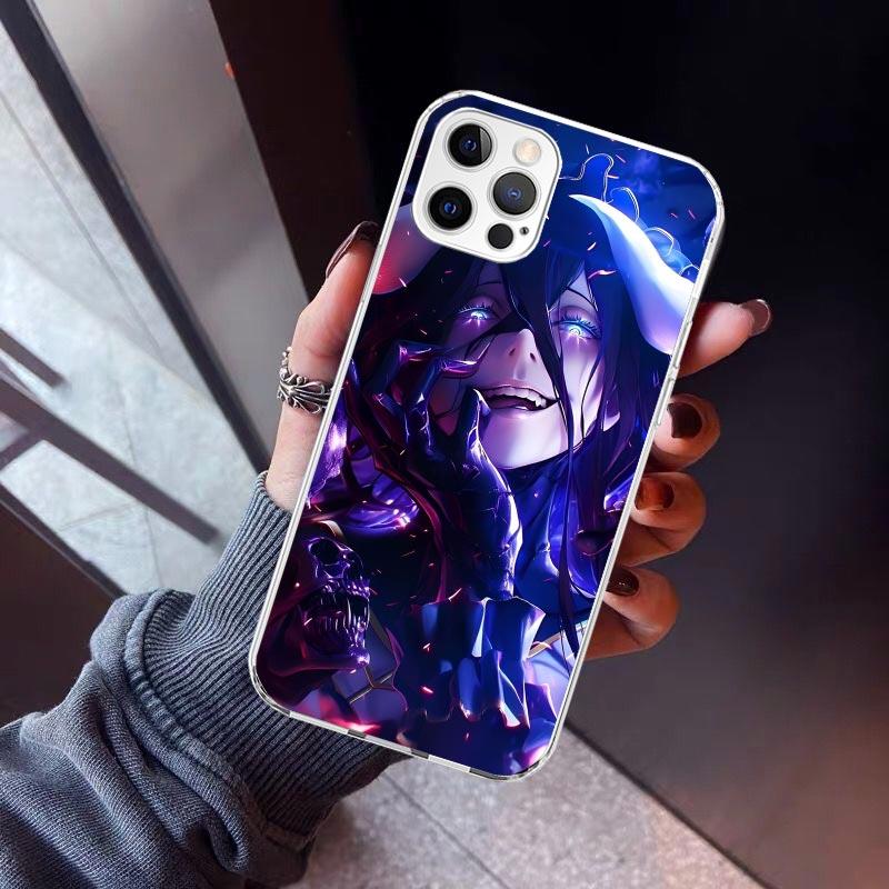 Albedo Overlord Anime Phone Case For iPhone 17 Air 16 15 Pro Max 14 Plus 13 Mini 12 11 Cover 7 8 SE Silicone Shell Print Fundas