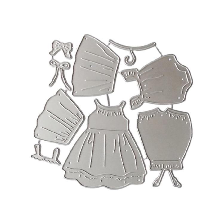 

Dress Metal Cutting Dies Templates Molds Embossing Stencils Skirt Die Cuts for Scrapbooking Cards Making Decorations 1