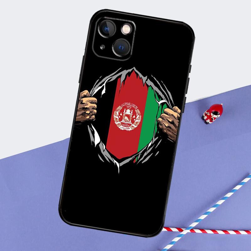 Afghanistan Flag Phone Case For iPhone 16 15 Pro Max 12 13 Mini 11 14 Pro Max XR 16 15 Plus 16e Cover Coque