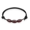 20Pcs Sports Ball Bracelets Soccer Baseball Rugby Beads Bracelets Adjustable Wax Cord Inspirational Sports Ball
