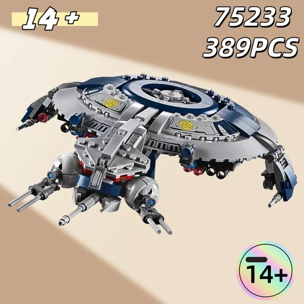 2026 Hot  FIT 75233 Droid Gunship Building Blocks Model Bricks Space Fight Fighter 389PCS Birthday Christmas Gifts