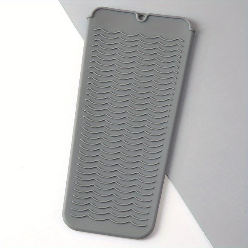 Silicone Heat Insulation Pad Heat Resistant Silicone Mat Pouch For Flat Iron, Hot Hair Tools