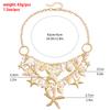 Hot Selling Monolayer Starfish Shell Pendant Hollow Out Alloy Waist Chain Beach Bikini Body Chain