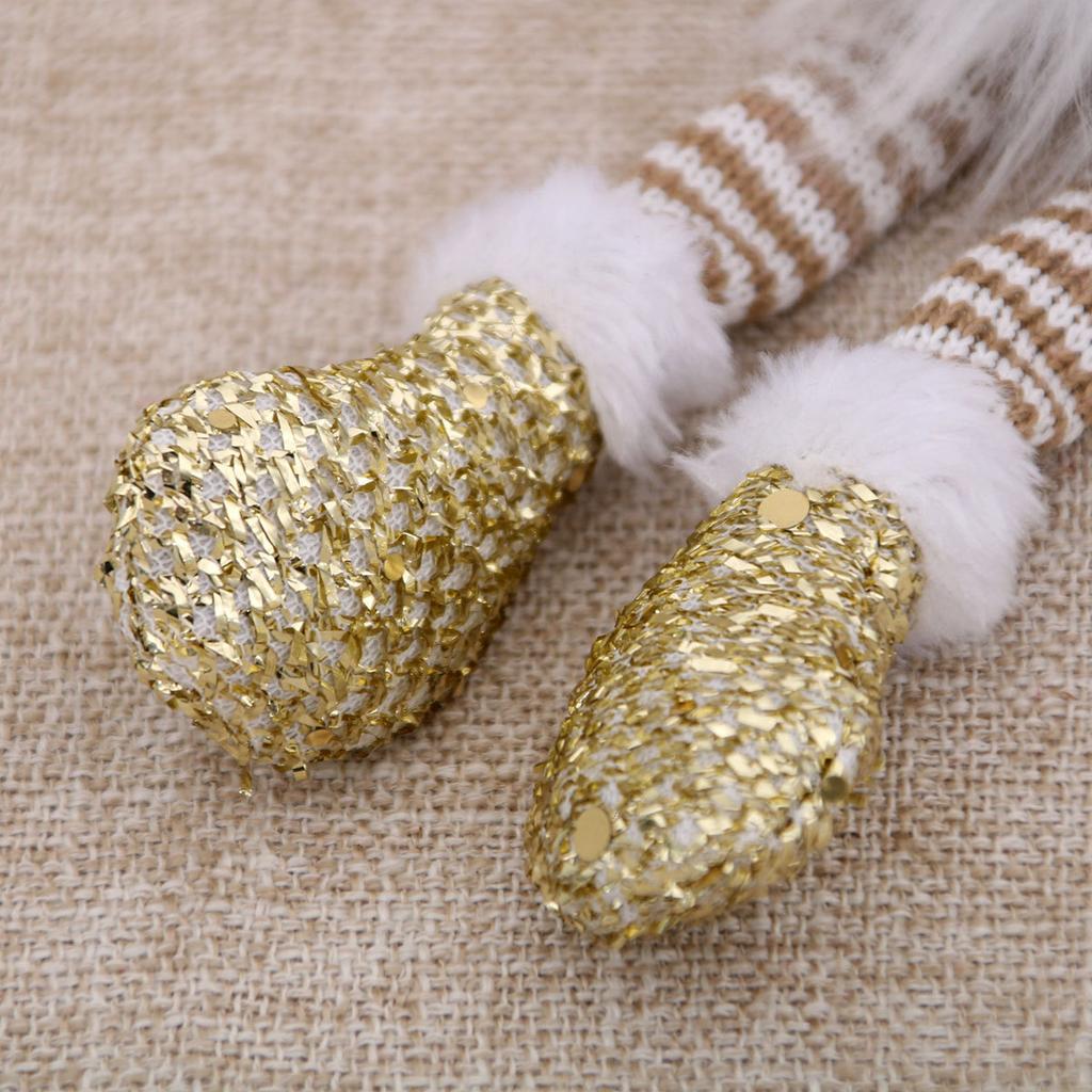 New Style Glitter Faceless Light-Up Plastic Polyester Electronic Original Gnome Doll Christmas Ornament Decoration Gift