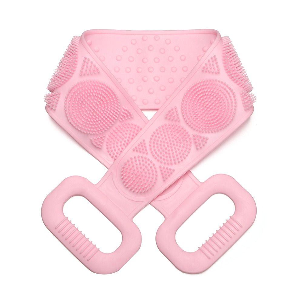 Blue Bath Brushes Bathroom Supplies Silicone Brush Double-Sided Bath Towel Body Scrub Scrubbers