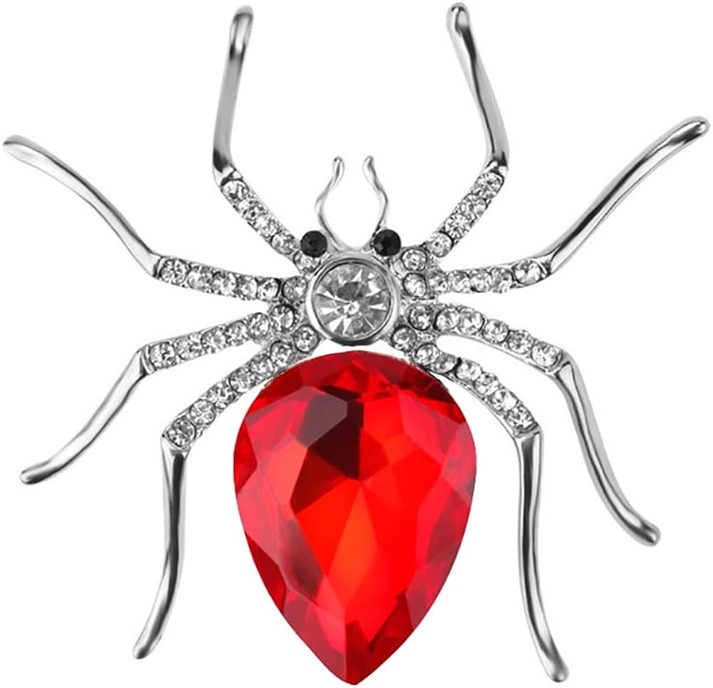 Halloween Spinne Offener Ring Übertrieben Große Spinne Zirkonia Kristall Statement Ring Für Frauen Punk Gotik Schmuck Halloween Geschenk resizable gray