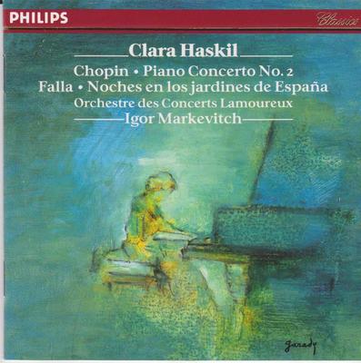 CD CHOPIN, FALLA, HASKIL; MARKEVITCH - Piano Concerto 2 4164432 Germany Classical Used