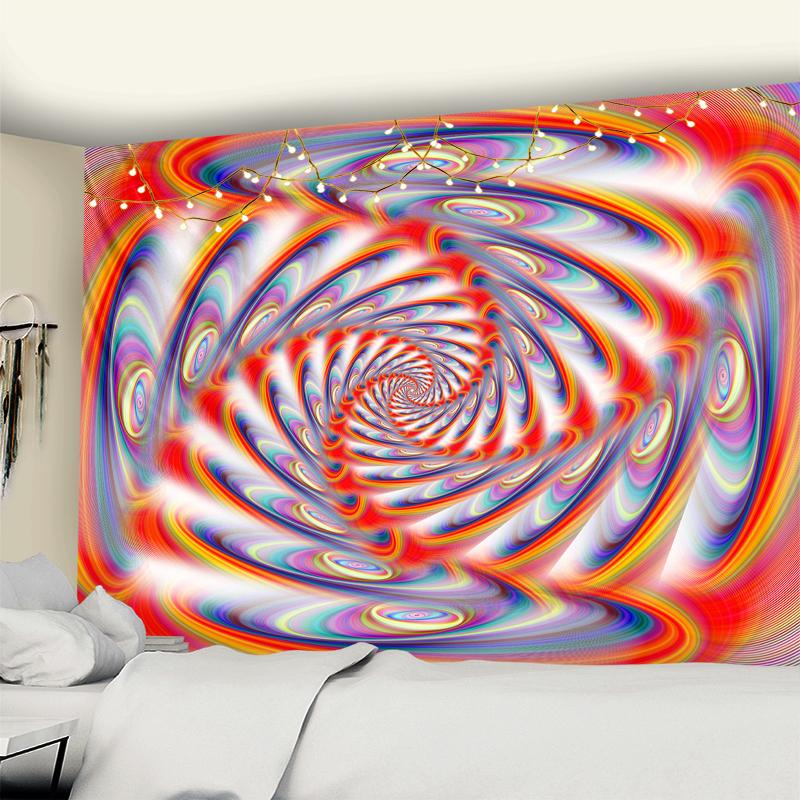 Психоделический водоворот гобелен настенный богемный хиппи абстрактный научная фантастика — фото 3