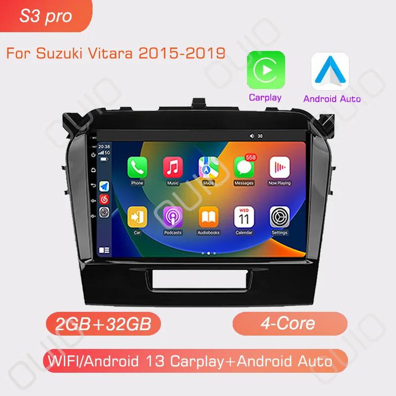 4G Android 13 Radio For Suzuki Vitara 2017 2018 2019 2020 Car stereo Multimedia Player Carplay Auto GPS navigation