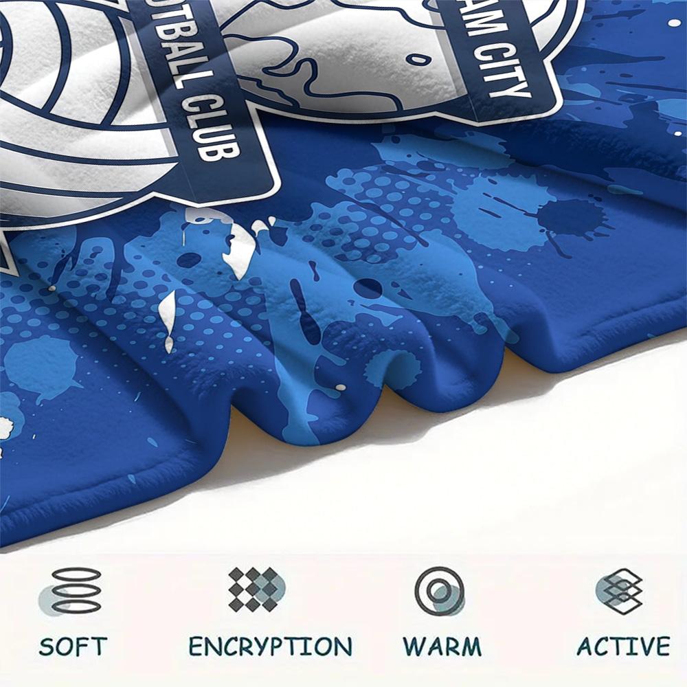 Custom Name Birmingham City Flannel Blanket, High quality Comfortable for All Seasons, Home Decor, Warmth and Comfort