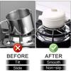 2/4pcs Gas Cooker Support Rack Stainless Steel Holder Camping Iron Stove Ring Heat Diffuser Small Pot Stand For Kitchen Cooking