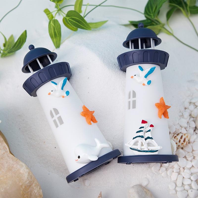 Oceánský maják Kreativní ozdoby Noční světlo Řemesla Středomořský styl Svítící stolní ozdoby