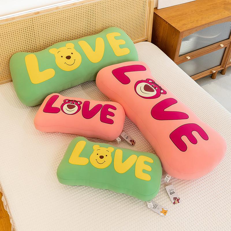 New Disney Plush Strawberry Bear Long Pillow For Cozy Bedrooms And Living Rooms 75cm