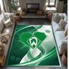 Tappeto in Velluto di Cristallo con Stampa Calcio Werder Bremen, Comodo Assorbente d'Acqua Antiscivolo Tappeto per Pavimenti Interni