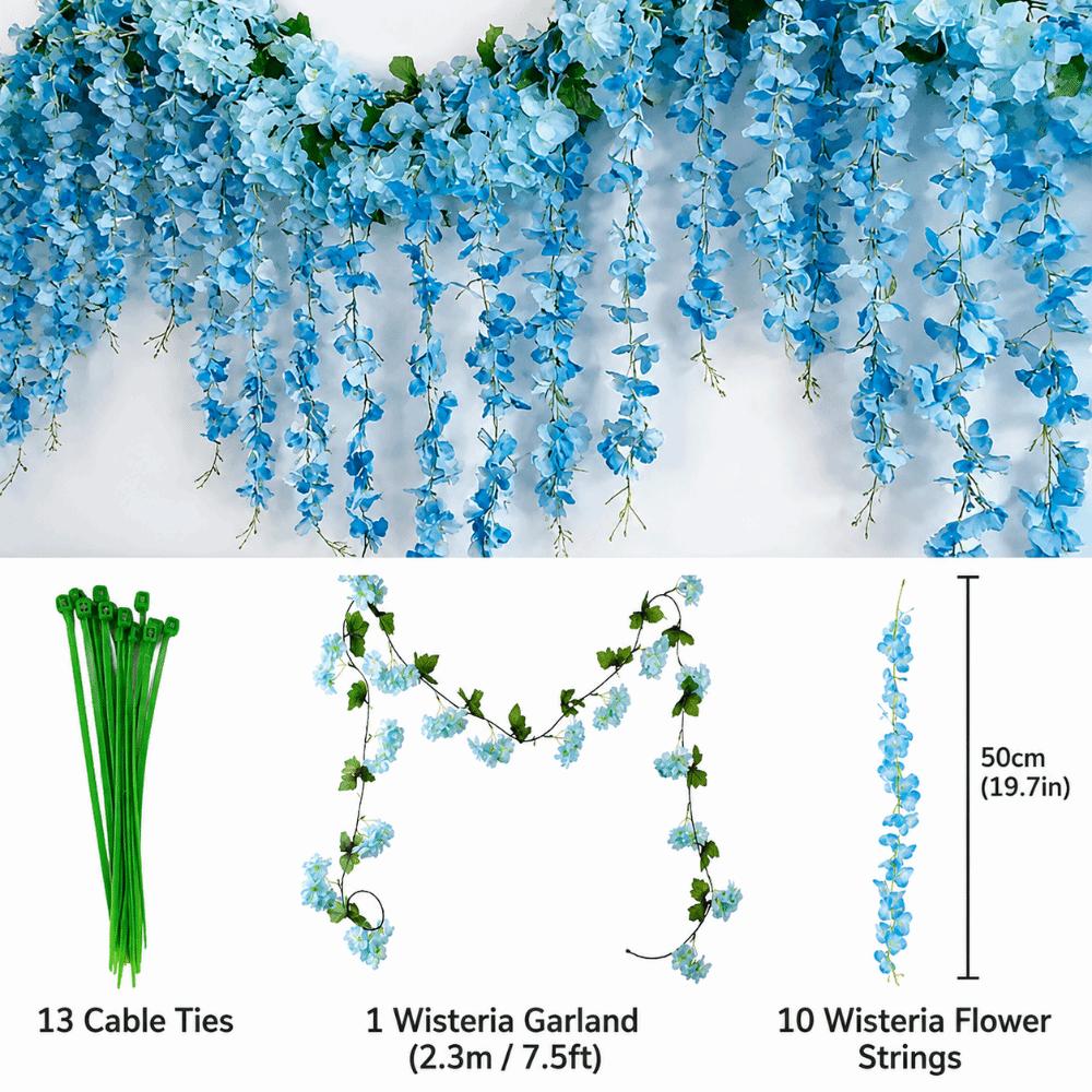 Multicolor Sunflower Simulated Flower Vines Cherry Flower Faux Flower Vine  Wedding Decoration