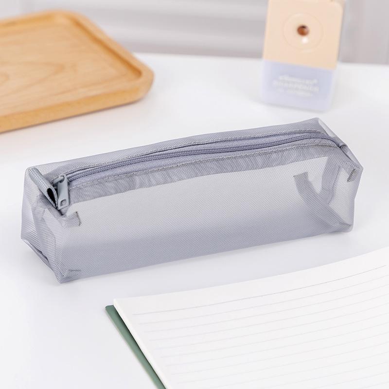Прозрачный сетчатый пенал Muji большого объема, 3D