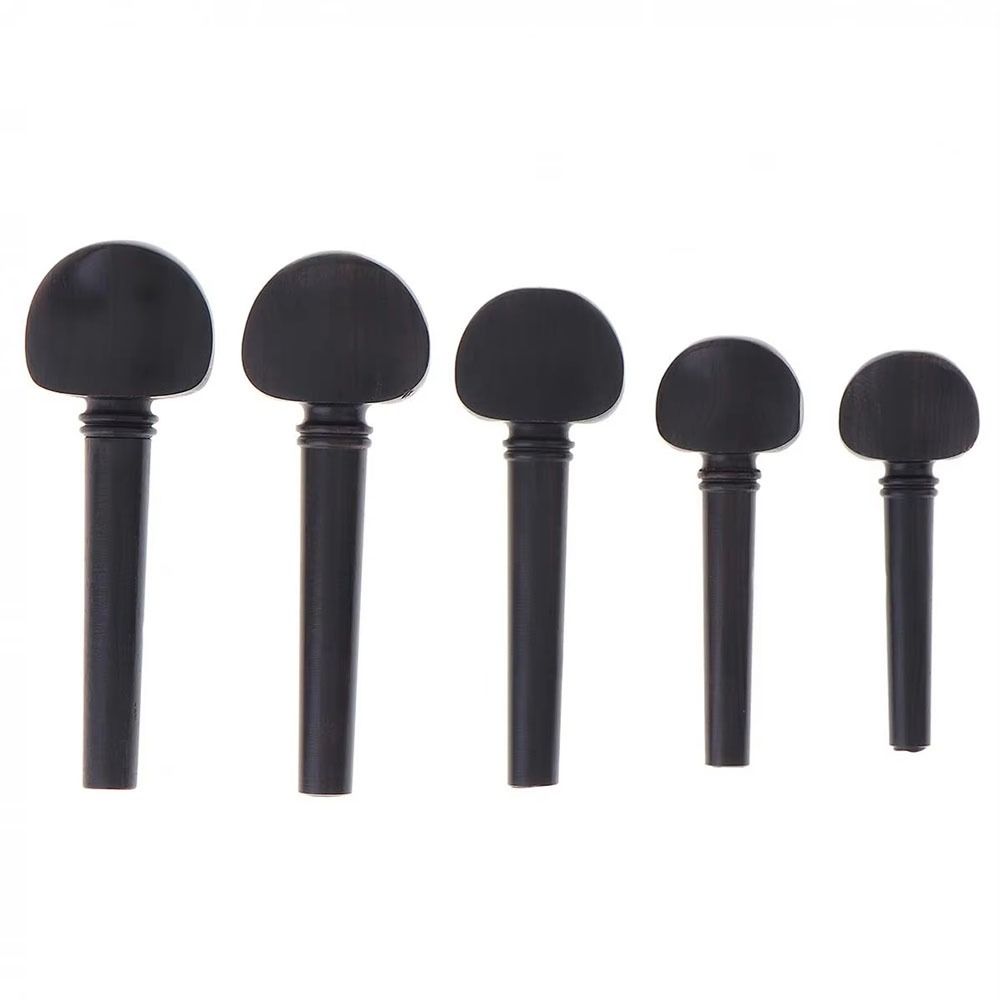 4Pcs Ebony Violin Pegs 5 Different Sizes Violin String Tuners High Quality Violin Tuning Pegs