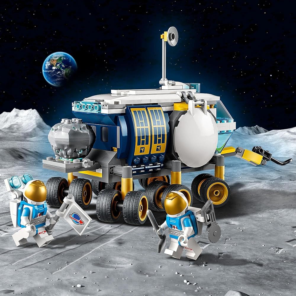 LEGO City Lunar Rover 60348 Building Toy for Kids Age 6 and Up Space Vehicle
