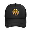 White Tiger Power Rangers  Trucker Hat Adult Vintage  Mesh Baseball Cap Polyester Breathable Sports Cap