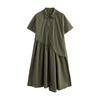 Chuyu Asymmetric Deconstructed Shirt Dress
