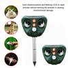 Outdoor Waterproof Solar Powered Pest Rejector Garden Farm Mouse Mole Pest Rodent Repellent Device