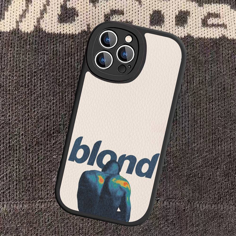 Frank Ocean Blond Leather Phone Case For iPhone 16 15 14 Pro Max Plus 13 12 11 Silicone Cover