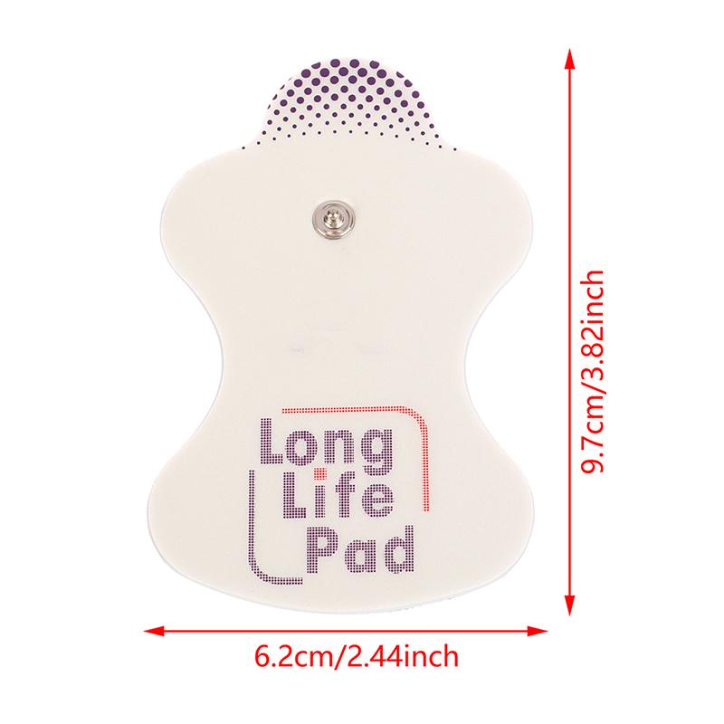 2PCS Long Life Pad Electrode Massage Pads Cable for Digital Tens Acupuncture Device Body Massager Therapy Machine