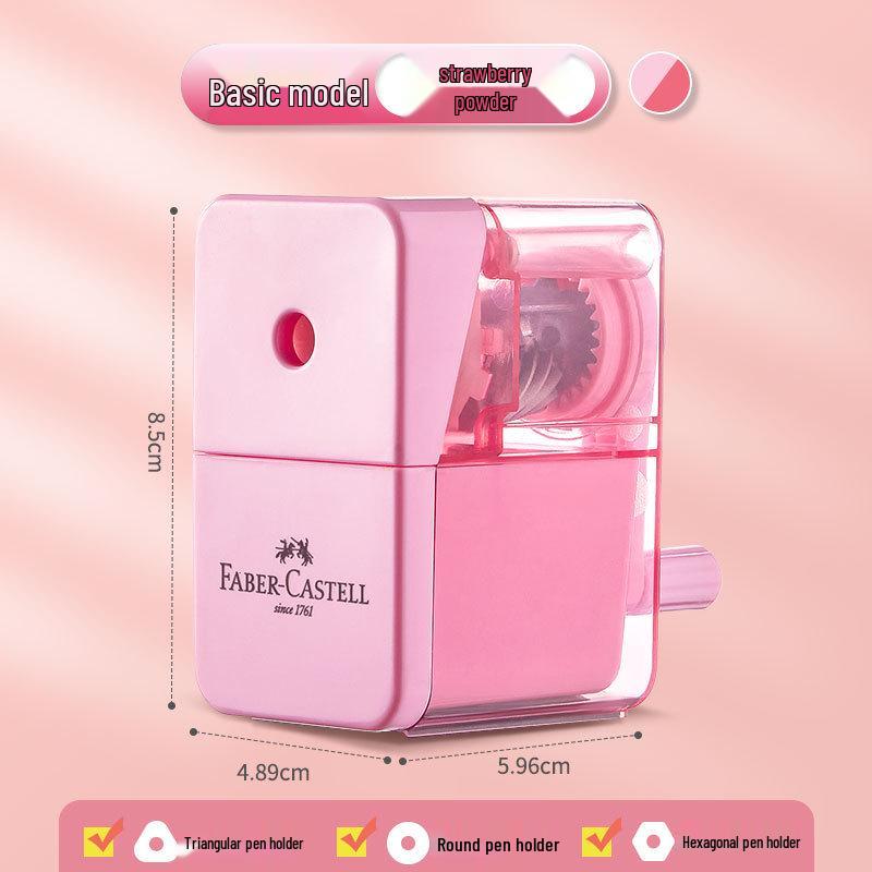 Mini Afiador Manual Faber-Castell para Crianças - Portátil e Simples para Uso Escolar