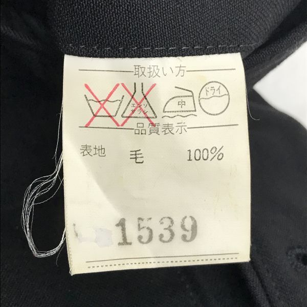 80s-90s Vintage Kanebo double suit set XL black formal(USED)